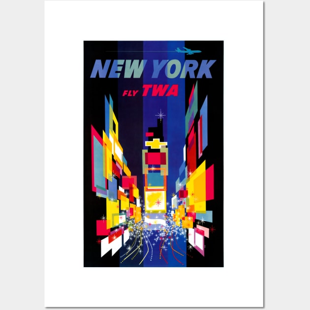 Vintage Travel Poster USA New York Wall Art by vintagetreasure